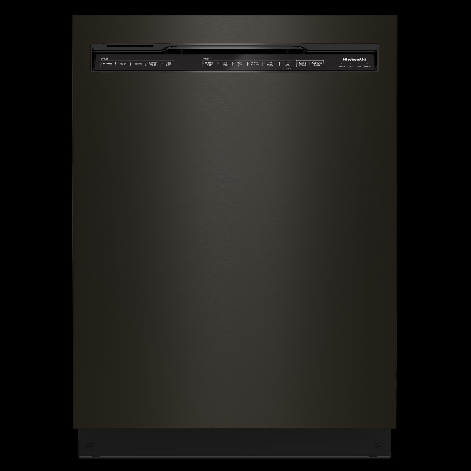 KitchenAid 24" Black Stainless with PrintShield™ Finish Dishwasher (39 dBA) - KDFE204KBS
