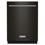 KitchenAid® 24" Black Stainless Dishwasher with Towel Bar Handle - KDTM404KBS