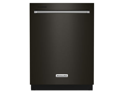 KitchenAid® 24" Black Stainless Dishwasher with Towel Bar Handle - KDTM404KBS