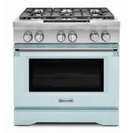 KitchenAid Limited Edition Misty Blue Dual Fuel Commercial Range (5.1 Cu.Ft.) - KDRS467VMB