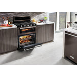 KitchenAid® Black Stainless Double Oven Gas Range (6.0 Cu. Ft.) - KFGD500EBS