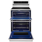 KitchenAid Stainless Steel Double Oven Induction Range (6.7 Cu.Ft.) - YKFID500ESS