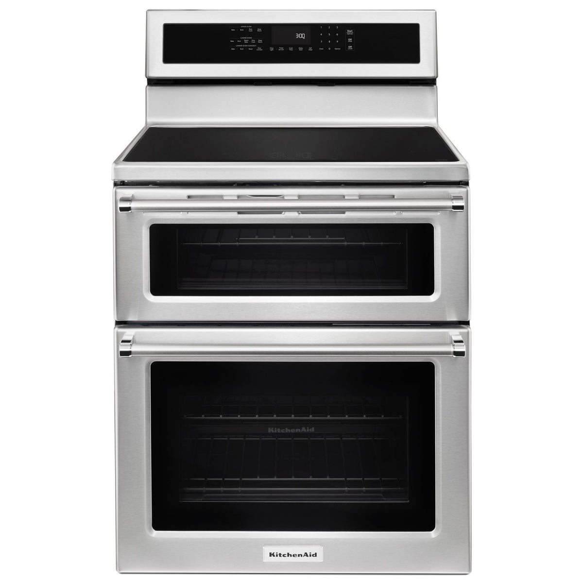 KitchenAid Stainless Steel Double Oven Induction Range (6.7 Cu.Ft.) - YKFID500ESS