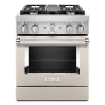 KitchenAid® Matte Milkshake Smart Freestanding Dual Fuel Range (4.1 Cu. Ft.) - KFDC500JMH