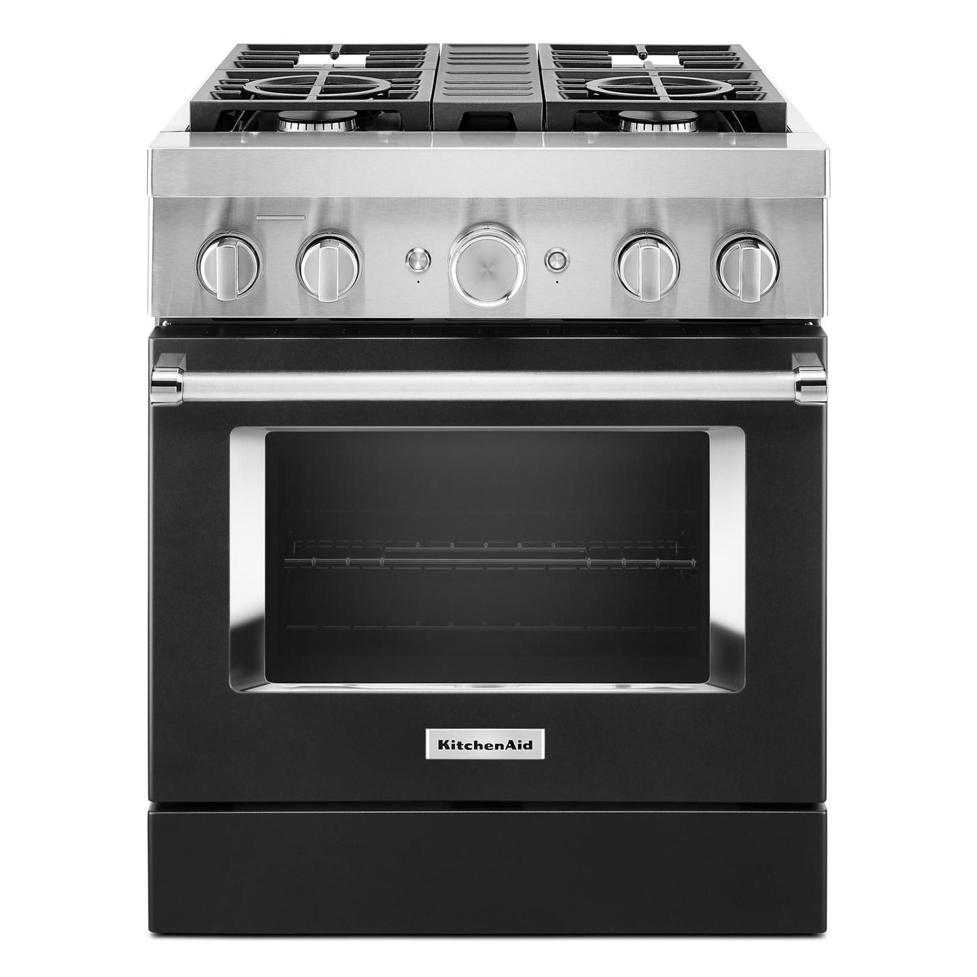 KitchenAid® Imperial Black Smart Freestanding Dual Fuel Range (4.1 Cu. Ft.) - KFDC500JBK