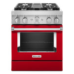 KitchenAid® Passion Red Smart Freestanding Dual Fuel Range (4.1 Cu. Ft.) - KFDC500JPA