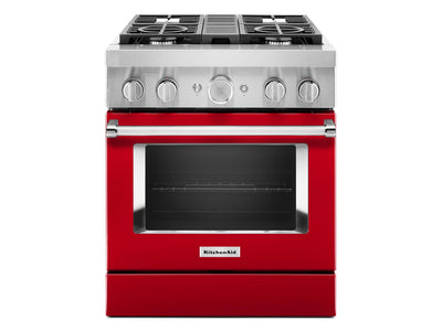 KitchenAid® Passion Red Smart Freestanding Dual Fuel Range (4.1 Cu. Ft.) - KFDC500JPA