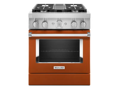 KitchenAid Scorched Orange Smart Dual Fuel Freestanding Range (4.1 Cu. Ft.) - KFDC500JSC