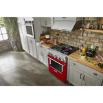 KitchenAid Passion Red Smart Freestanding Commercial Gas Range (4.1 Cu. Ft.) - KFGC500JPA
