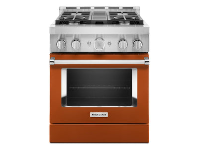 KitchenAid® Scorched Orange Smart Freestanding Gas Range (4.1 Cu. Ft.) - KFGC500JSC