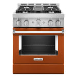 KitchenAid® Scorched Orange Smart Freestanding Gas Range (4.1 Cu. Ft.) - KFGC500JSC