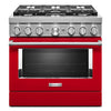 KitchenAid Passion Red Dual Fuel Smart Freestanding Range (5.1 Cu. Ft.) - KFDC506JPA