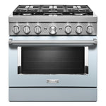 KitchenAid® Misty Blue Smart Freestanding Dual Fuel Range (5.1 Cu. Ft.) - KFDC506JMB