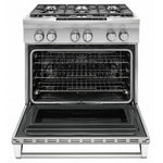 KitchenAid Yellow Pepper Dual Fuel Smart Freestanding Range (5.1 Cu. Ft.) - KFDC506JYP