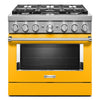 KitchenAid Yellow Pepper Dual Fuel Smart Freestanding Range (5.1 Cu. Ft.) - KFDC506JYP