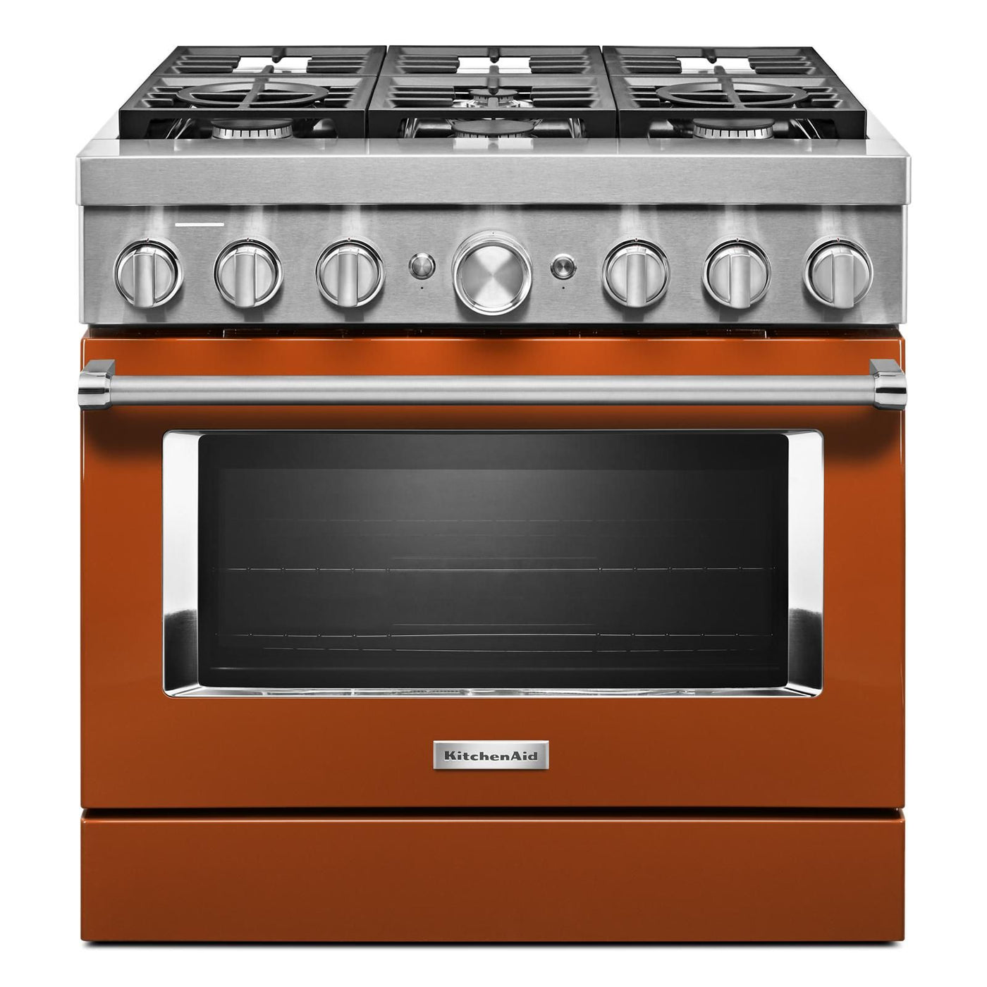 KitchenAid Scorched Orange Dual Fuel Smart Freestanding Range (5.1 Cu. Ft.) - KFDC506JSC