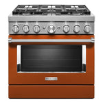 KitchenAid Scorched Orange Dual Fuel Smart Freestanding Range (5.1 Cu. Ft.) - KFDC506JSC