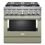 KitchenAid® Matte Avocado Smart Freestanding Dual Fuel Range (5.1 Cu. Ft.) - KFDC506JAV