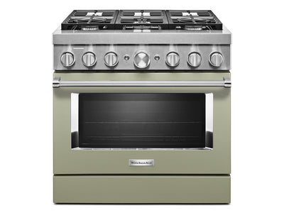 KitchenAid® Matte Avocado Smart Freestanding Dual Fuel Range (5.1 Cu. Ft.) - KFDC506JAV