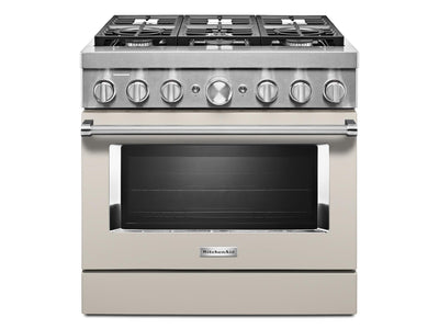 KitchenAid Matte Milkshake Smart Freestanding Gas Range (5.1 Cu. Ft.) - KFGC506JMH