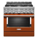 KitchenAid Scorched Orange Smart Freestanding Gas Range (5.1 Cu. Ft.) - KFGC506JSC