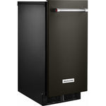 KitchenAid Black Stainless Steel with PrintShield 15" Automatic Ice Maker - KUIX535HBS