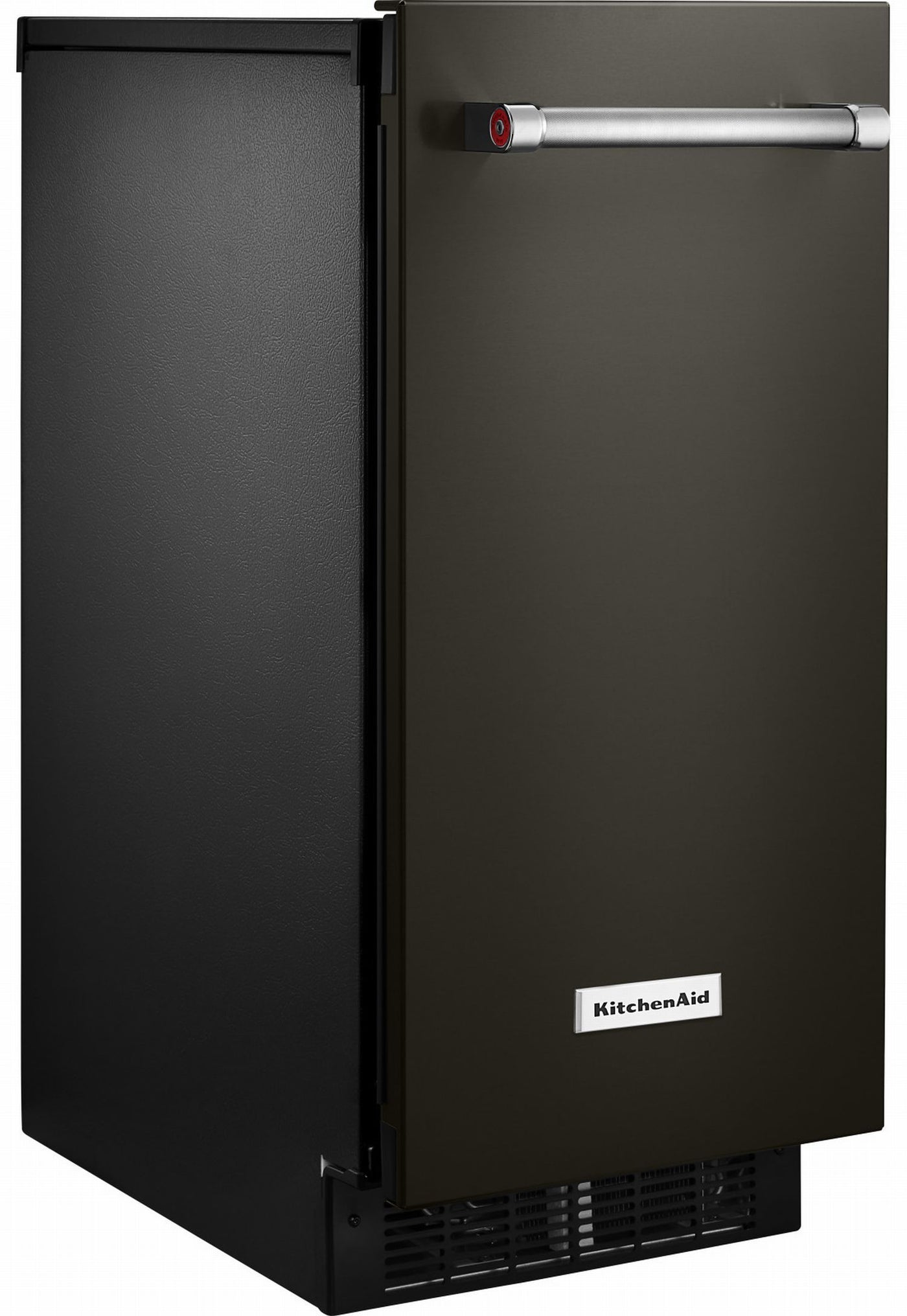 KitchenAid Black Stainless Steel with PrintShield 15" Automatic Ice Maker - KUIX535HBS