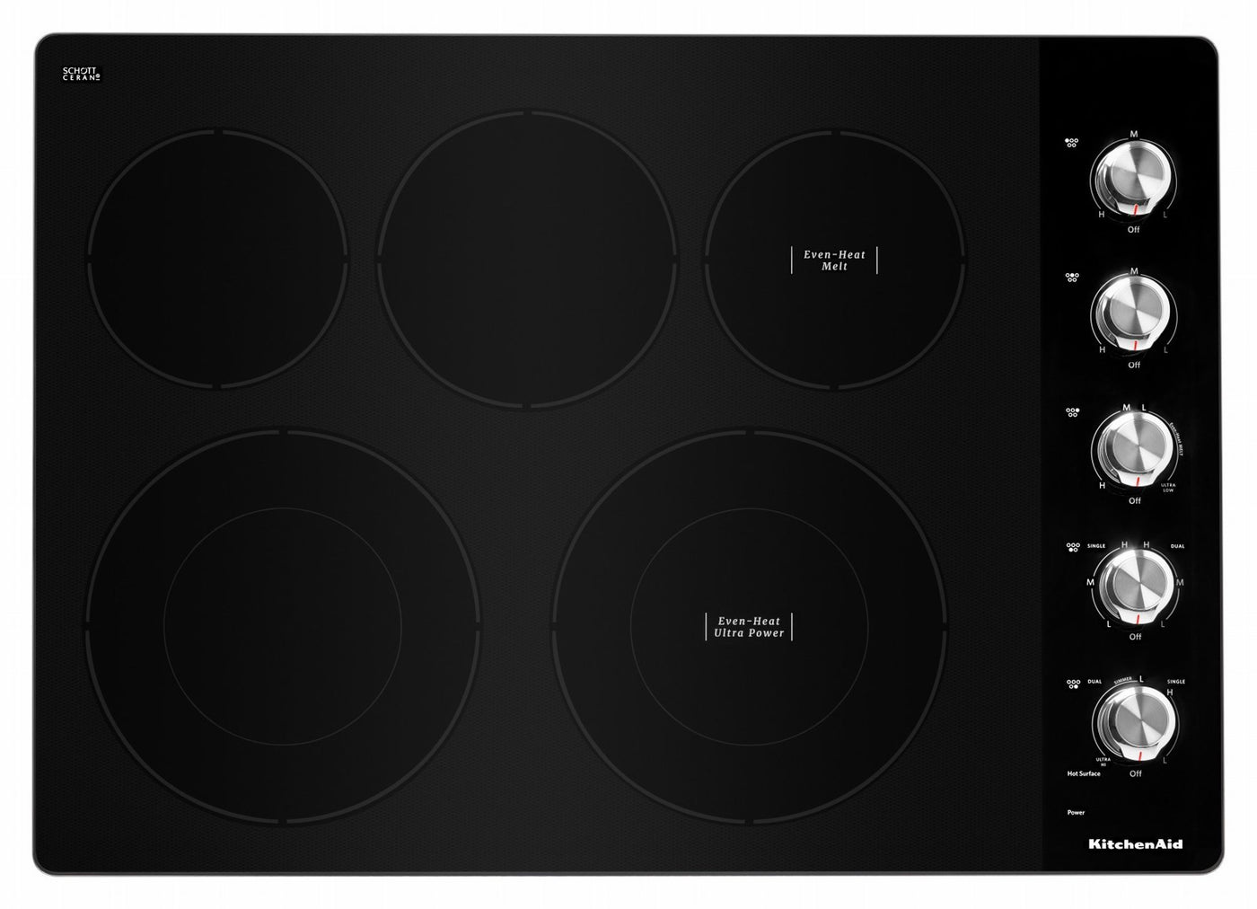 KitchenAid Stainless Steel 30" Electric Cooktop - KCES550HSS