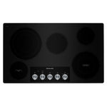 KitchenAid Stainless Steel 36" Electric Cooktop - KCES556HSS
