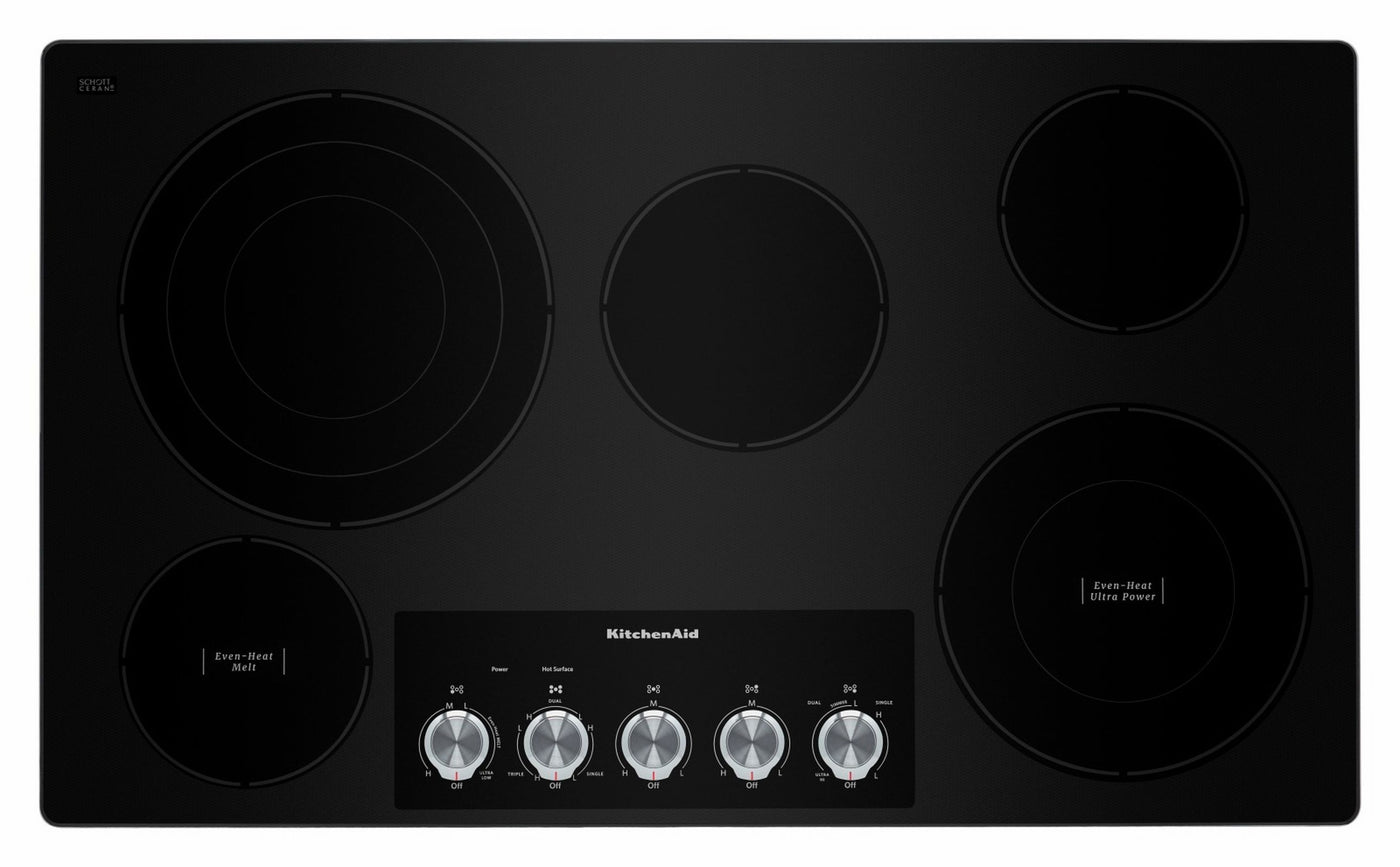 KitchenAid Stainless Steel 36" Electric Cooktop - KCES556HSS