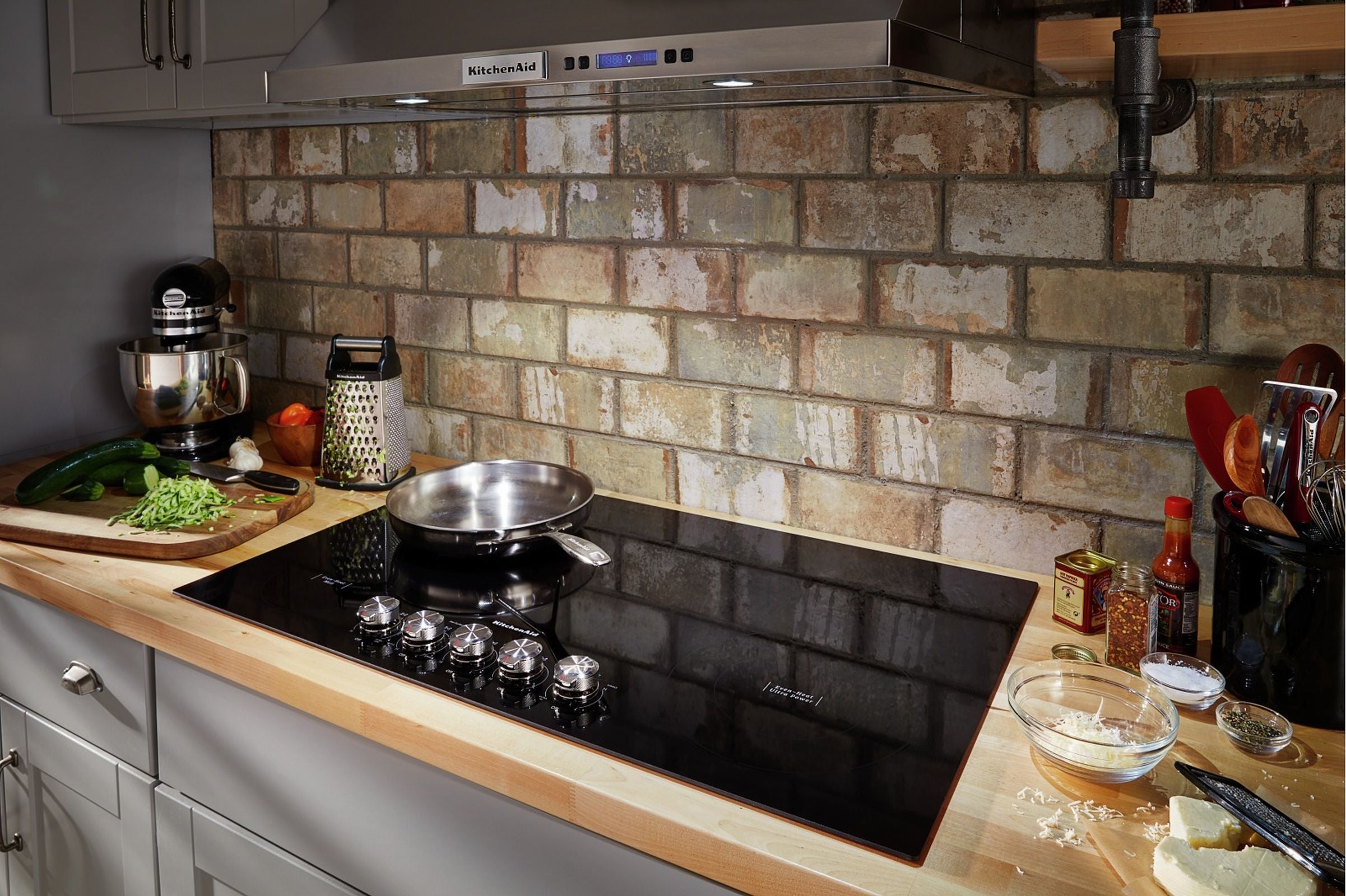 KitchenAid Stainless Steel 36" Electric Cooktop - KCES556HSS