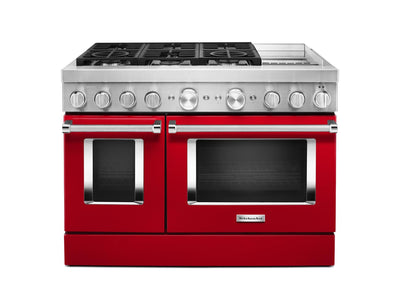 KitchenAid Passion Red Smart Dual Fuel Freestanding Range (6.3 Cu. Ft.) - KFDC558JPA