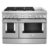 KitchenAid Stainless Steel Smart Dual Fuel Freestanding Range (6.3 Cu. Ft.) - KFDC558JSS