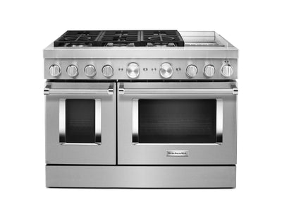 KitchenAid Stainless Steel Smart Dual Fuel Freestanding Range (6.3 Cu. Ft.) - KFDC558JSS