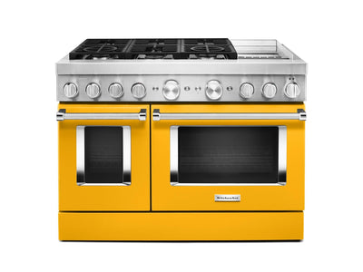 KitchenAid Yellow Pepper Smart Dual Fuel Freestanding Range (6.3 Cu. Ft.) - KFDC558JYP