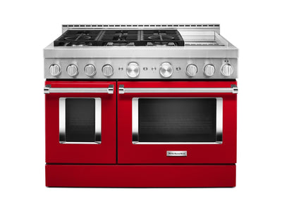 KitchenAid Passion Red Smart Freestanding Gas Range (6.3 Cu. Ft.) - KFGC558JPA