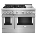 KitchenAid Stainless Steel Smart Freestanding Gas Range (6.3 Cu. Ft.) - KFGC558JSS