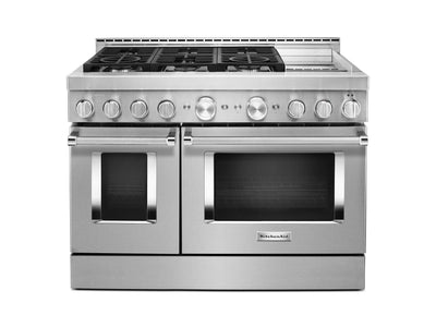 KitchenAid Stainless Steel Smart Freestanding Gas Range (6.3 Cu. Ft.) - KFGC558JSS