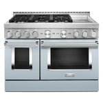 KitchenAid Misty Blue Smart Freestanding Gas Range (6.3 Cu. Ft.) - KFGC558JMB