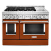 KitchenAid Scorched Orange Smart Freestanding Gas Range (6.3 Cu. Ft.) - KFGC558JSC