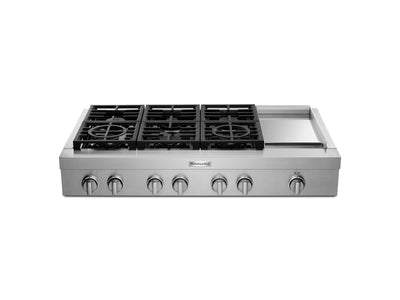 KitchenAid Stainless Steel 48" Commercial Gas Cooktop - KCGC558JSS