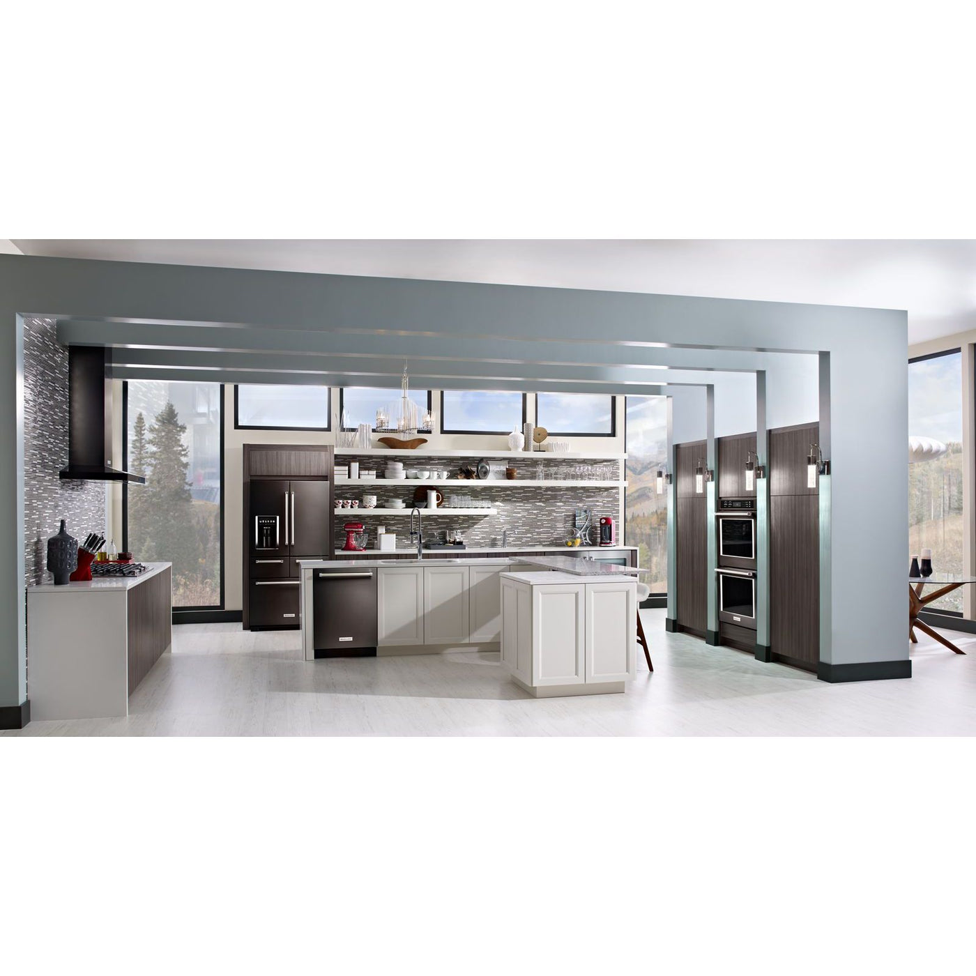 KitchenAid Stainless Steel with PrintShield™ Finish 36" 585 CFM Wall-Mount 3-Speed Canopy Hood - KVWB606HBS