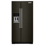 KitchenAid Black Stainless Side-by-Side Refrigerator (19.9 Cu.Ft.) - KRSC700HBS