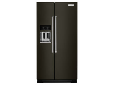 KitchenAid Black Stainless Side-by-Side Refrigerator (19.9 Cu.Ft.) - KRSC700HBS