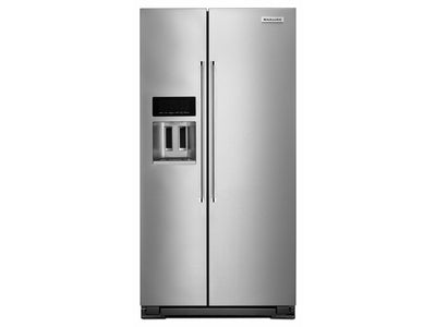 KitchenAid PrintShield Stainless Side-by-Side Refrigerator (22.6 Cu.Ft.) - KRSC703HPS