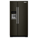 KitchenAid Black Stainless Side-by-Side Refrigerator (22.6 Cu.Ft.) - KRSC703HBS