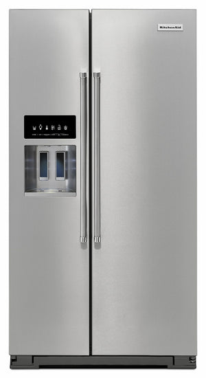 KitchenAid PrintShield Stainless Side-by-Side Refrigerator (24.8 Cu.Ft.) - KRSF705HPS