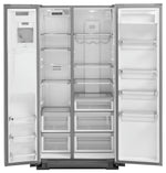 KitchenAid Black Stainless Side-by-Side Refrigerator (24.8 Cu.Ft.) - KRSF705HBS