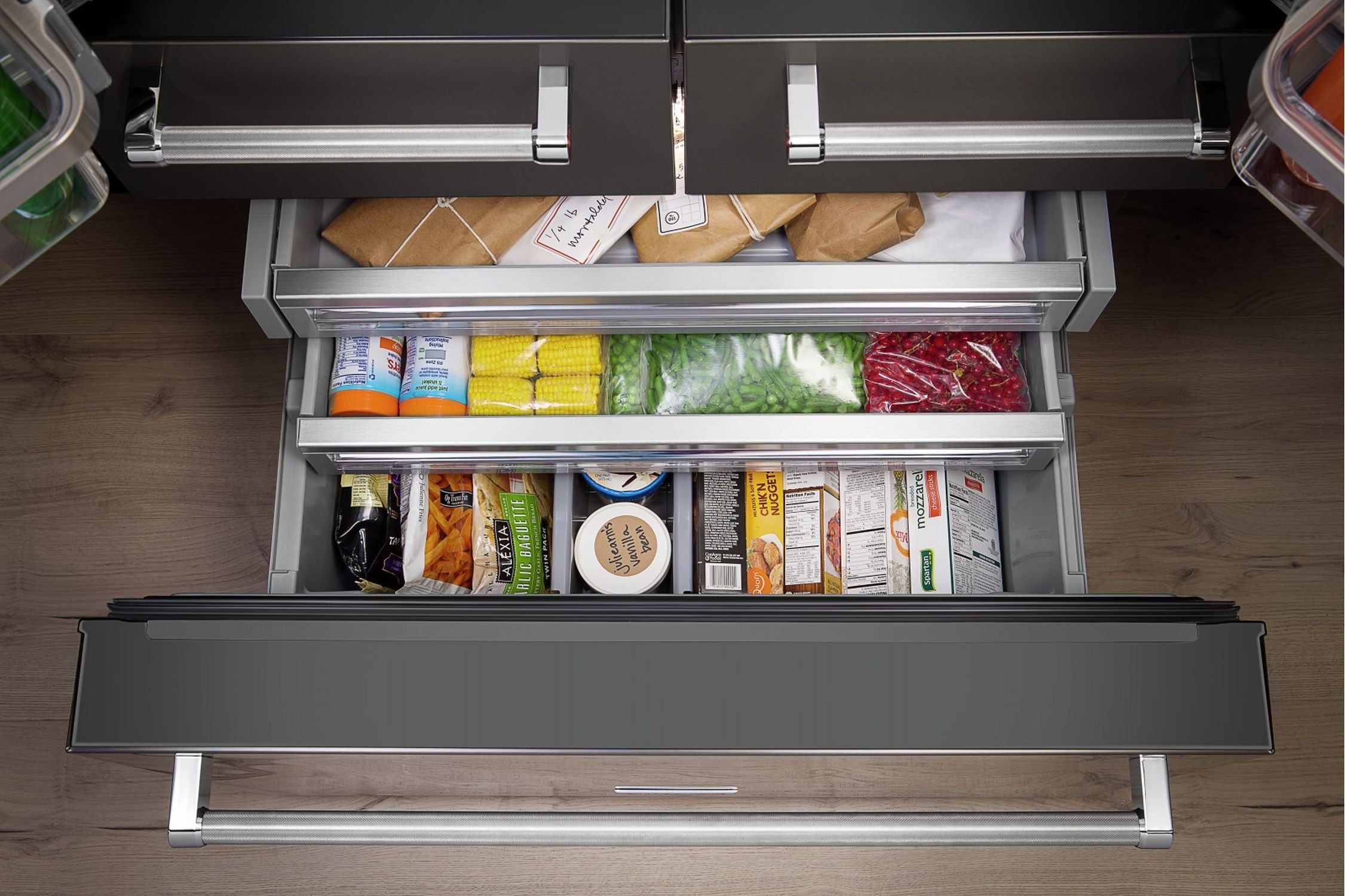 KitchenAid 36" 25.8 Cu. Ft. Stainless Steel French Door Refrigerator - KRMF706ESS