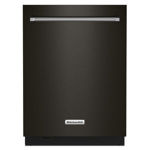 KitchenAid® Black Stainless 24" Dishwasher with Towel Bar Handle - KDTM804KBS